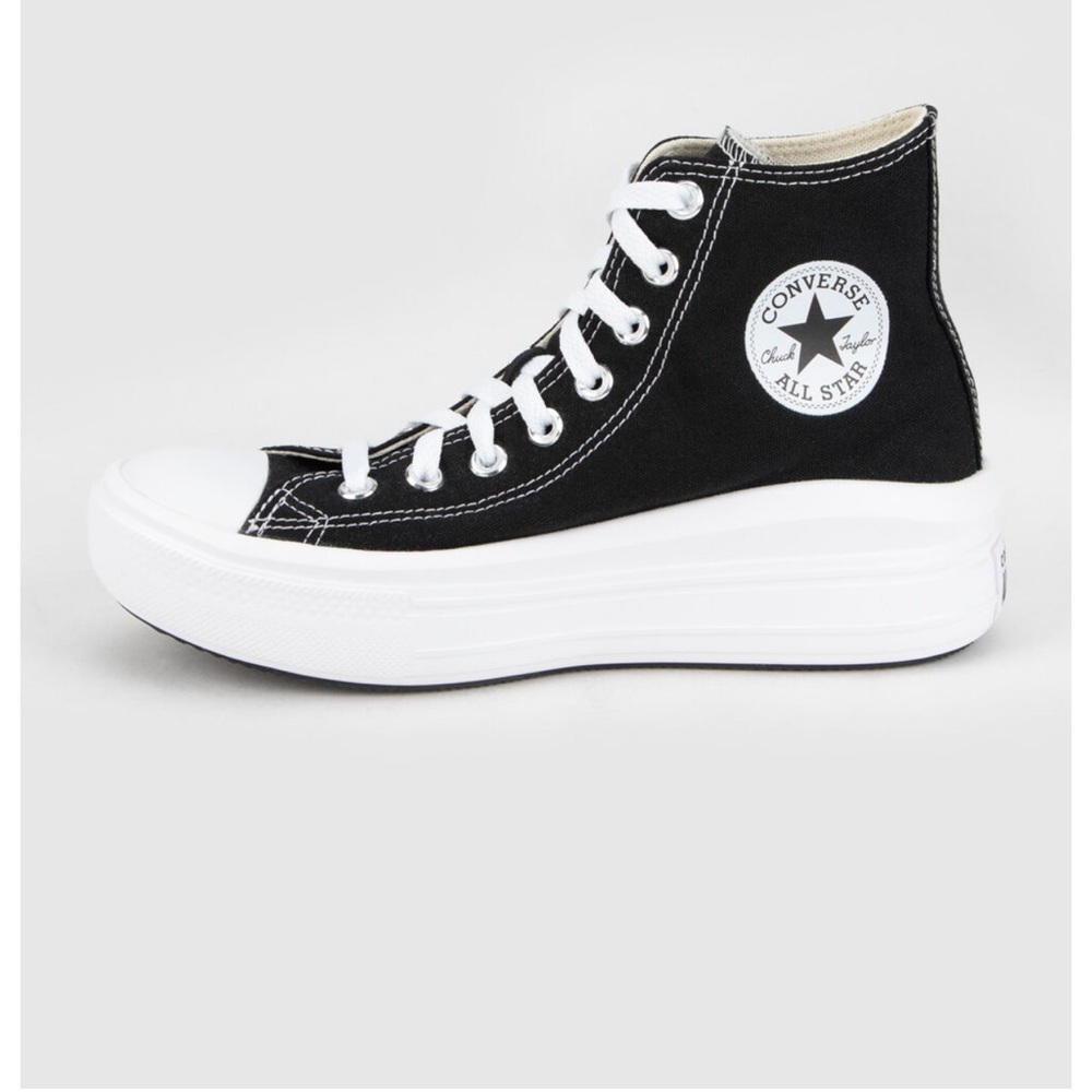 CONVERSE Chuck Taylor All Star Move Womens Black Platform High Top Shoes